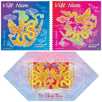 Phát hành bộ tem bưu chính “Tết Giáp Thìn” 
